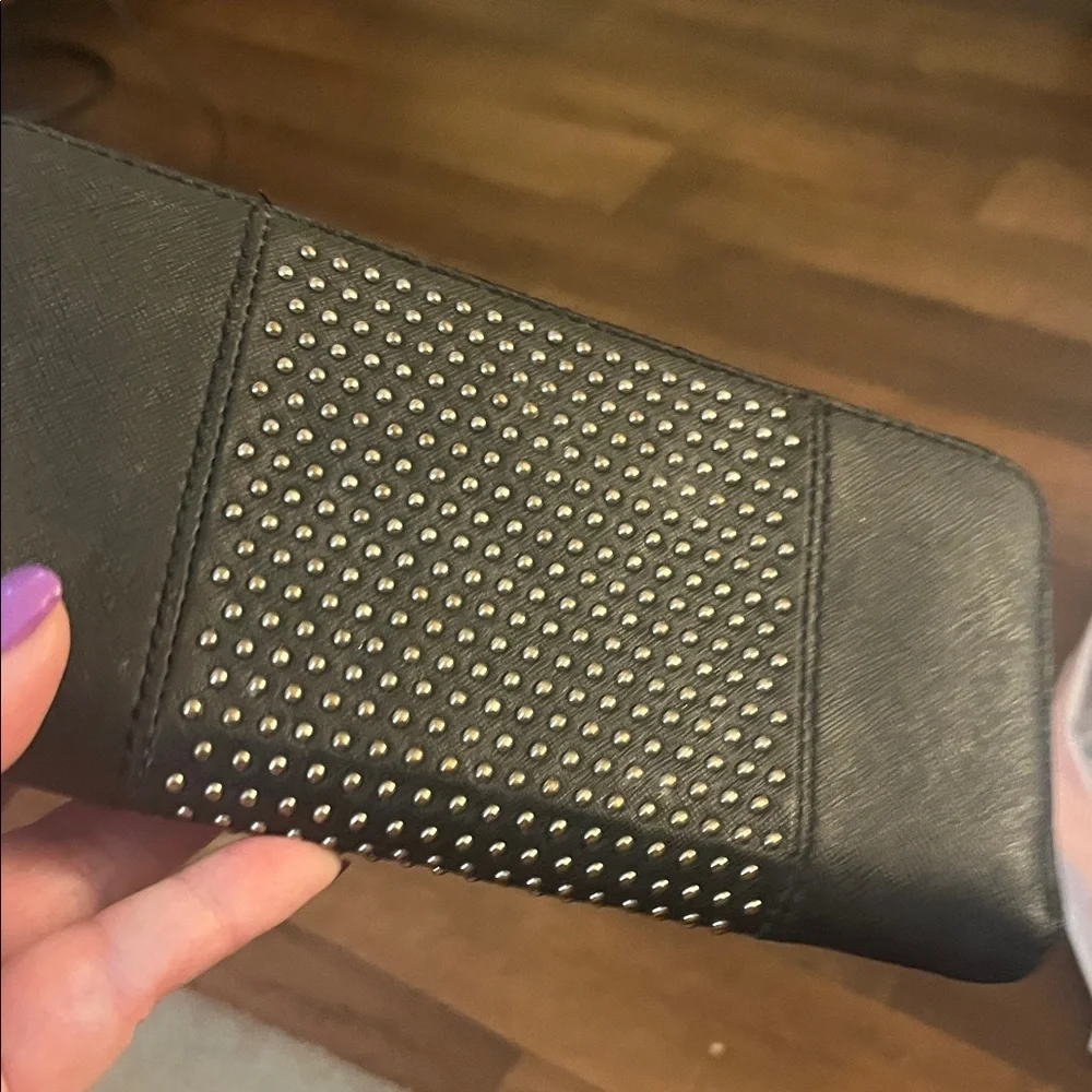Michael Kors Black Studded Wallet - Picture 2 of 3